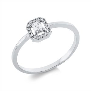 Ring 4er-Krappe 18 kt WG