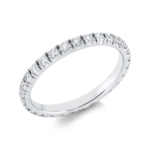 Infinity Memoire Ring  18kt Weißgold mit 0,75ct Diamanten