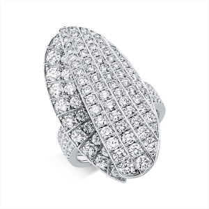 Pavé Ring  18kt Gelbgold mit 3,81ct Diamanten