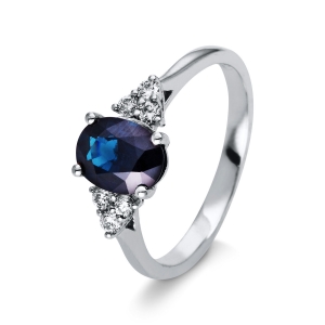 Ring 4er-Krappe 18 kt WG