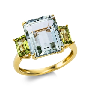 Ring 4er-Krappe 18 kt GG