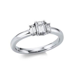 Ring 4er-Krappe 18kt Weißgold mit 0,78ct Diamanten