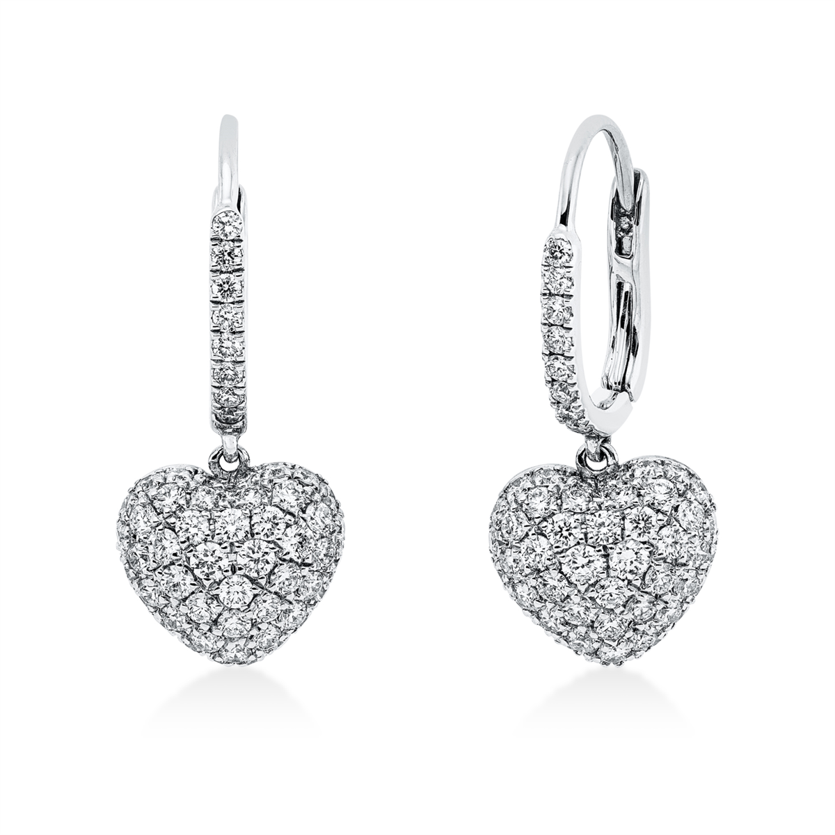 Ohrschmuck 18 kt WG Herz