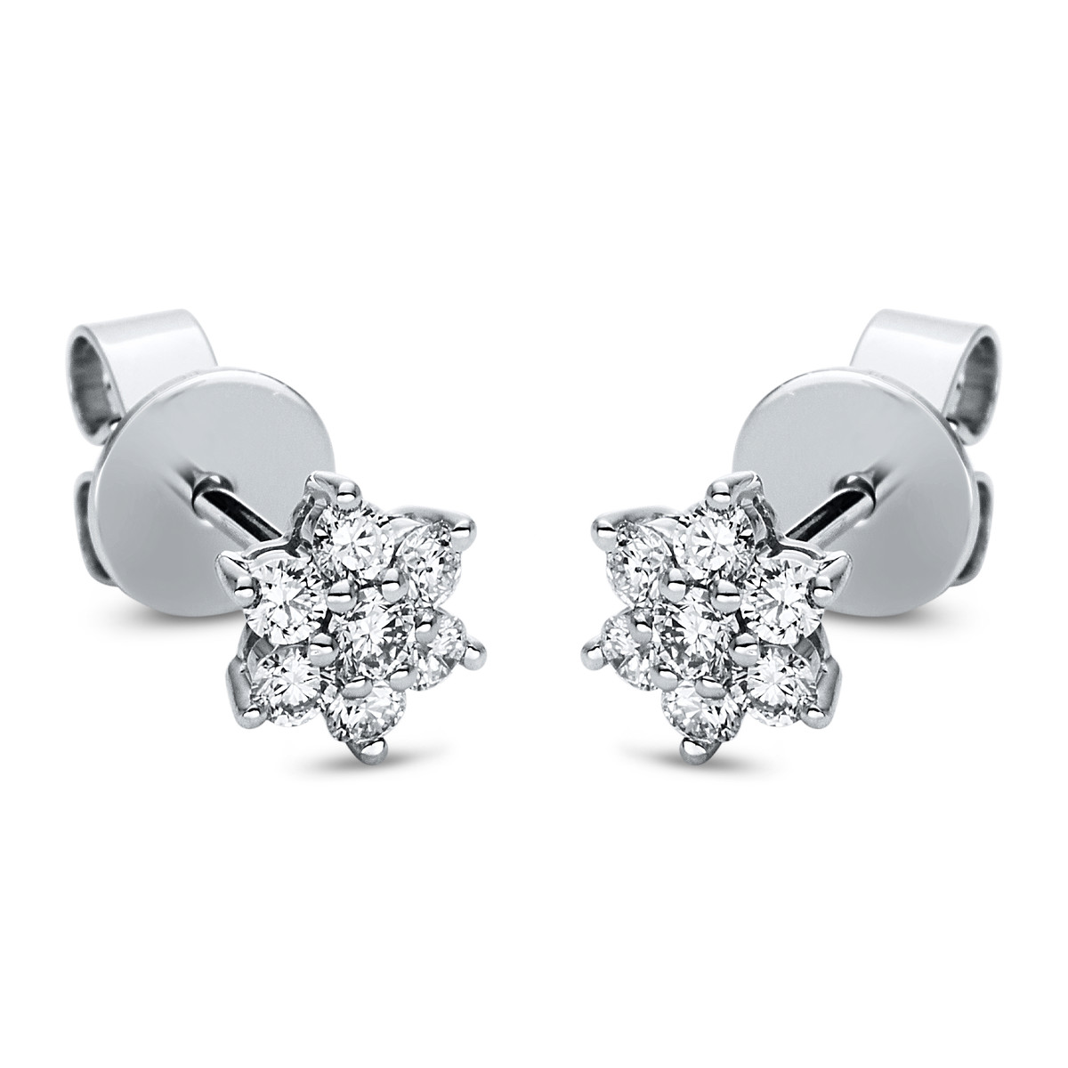 Ohrstecker 18 kt WG Stern