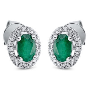 Ohrstecker 4er-Krappe 18 kt WG