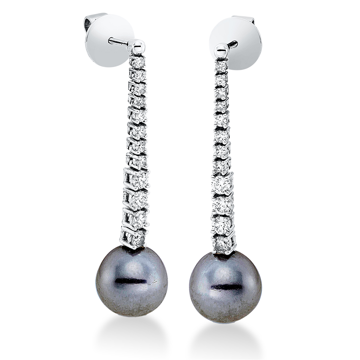 Ohrschmuck  18kt Weißgold mit 0,53ct Diamanten