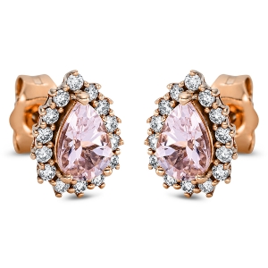 Ohrstecker 3er-Krappe 18 kt RG