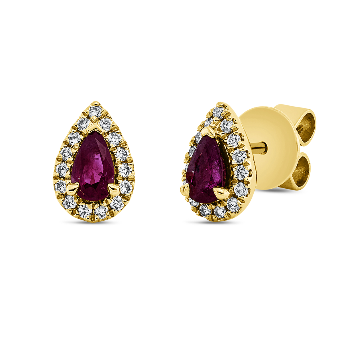 Ohrstecker 3er-Krappe 18 kt GG