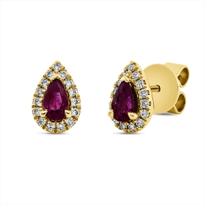 Ohrstecker 3er-Krappe 18 kt GG