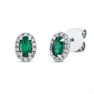 Ohrstecker 4er-Krappe 18 kt WG