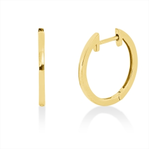 Creolen  18kt Gelbgold poliert mit 0,00ct Diamanten