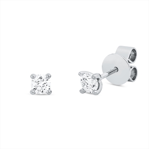 Solitaire Ohrstecker 4er-Krappe 18kt Gelbgold mit 0,30ct Diamanten