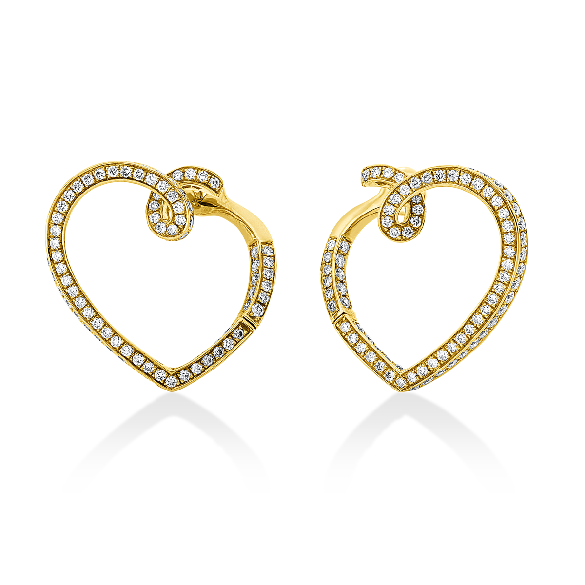 Creolen 18 kt GG Herz