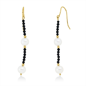 Ohrschmuck  18kt Gelbgold mit Farbstein