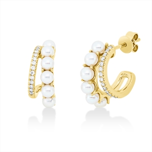 Ohrstecker  18kt Gelbgold mit 0,14ct Diamanten