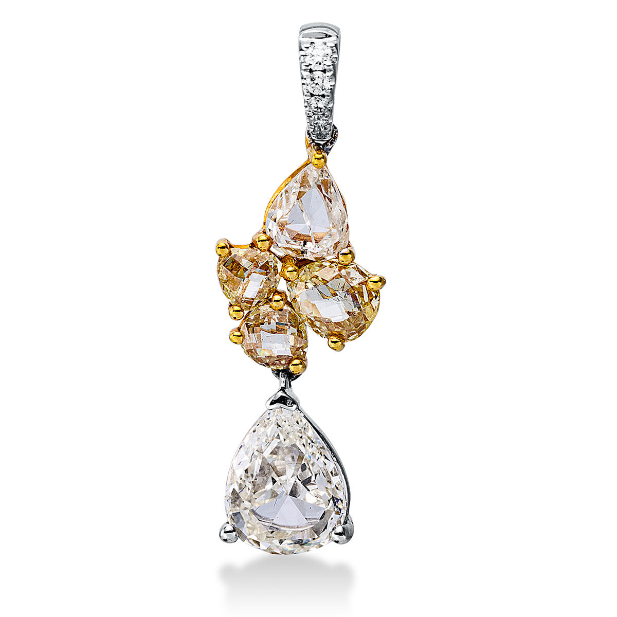 Anhänger 18 kt WG+GG, mit Öse