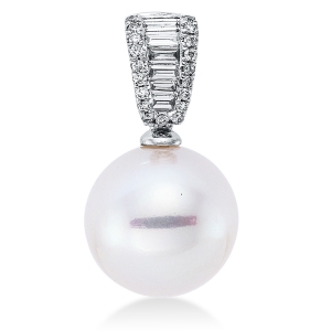 Anhänger  18kt Weißgold mit 0,21ct Diamanten