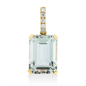 Anhänger 4er-Krappe 18 kt GG, mit Öse