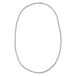 Tenniscollier  18kt Weißgold mit 7,20ct Diamanten
