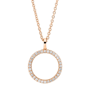 Collier 18 kt GG Kreis, mit ZÖ 42 cm