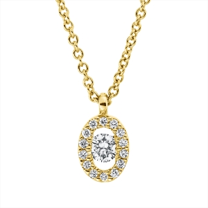 Collier 18 kt GG, mit ZÖ 41 cm + 39,5 cm