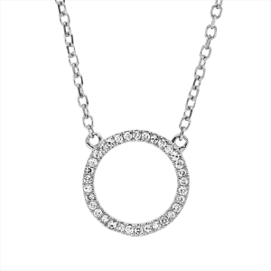 Collier 18 kt GG Kreis, mit ZÖ 40 cm, 42cm
