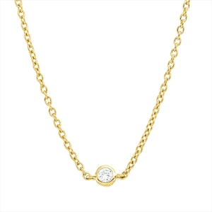 Collier Zarge 18 kt GG, mit ZÖ 42 cm, 43,5cm