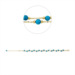 Armband 18 kt GG, mit ZÖ 18 cm