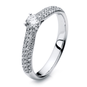 Ring 4er-Krappe 14 kt WG