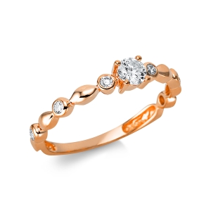 Ring 4er-Krappe 18 kt RG