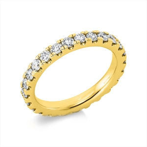 Infinity Memoire Ring  14kt Gelbgold mit 1,37ct Diamanten