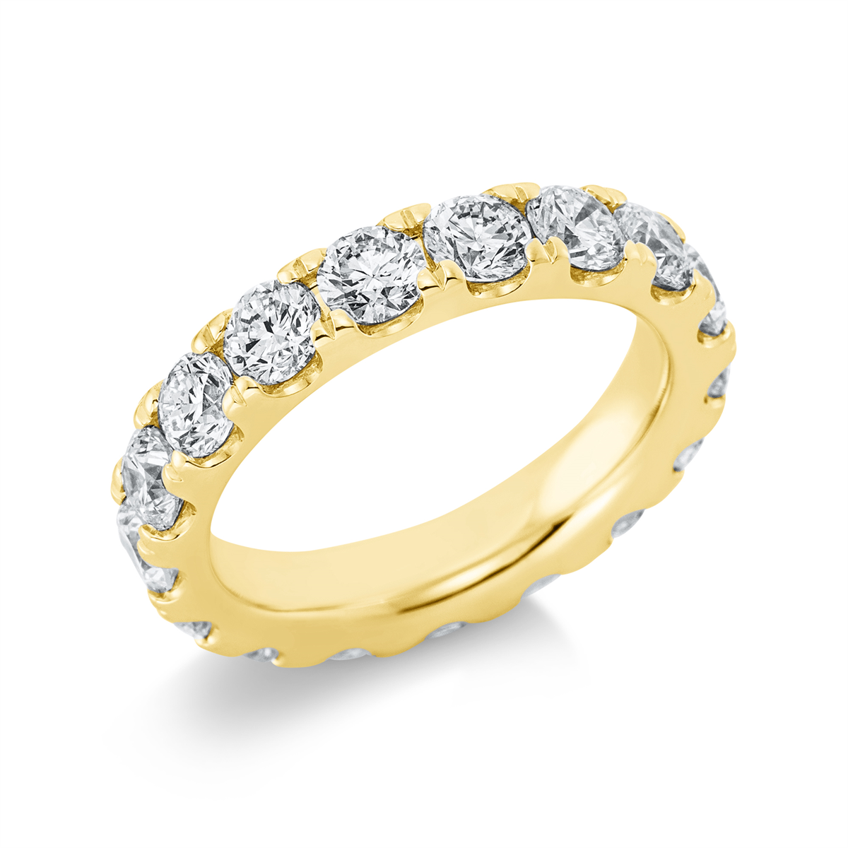 Infinity Memoire Ring  14kt Gelbgold mit 3,78ct Diamanten