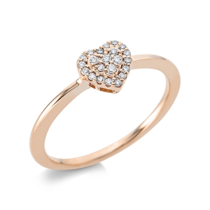 Ring 18 kt RG Herz