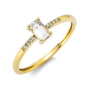 Ring 4er-Krappe 18 kt GG