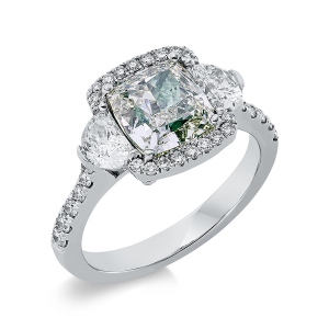 Ring 4er-Krappe 18 kt WG, GIA2346530767