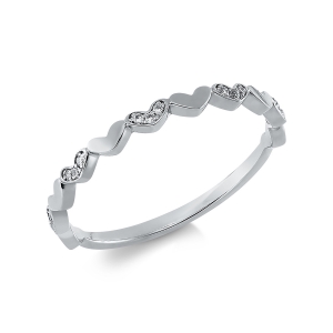Ring 18 kt WG Herzen