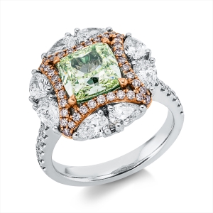 Ring 4er-Krappe 18 kt WG+RG, GIA 2176083038