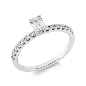 Ring 4er-Krappe 18 kt WG