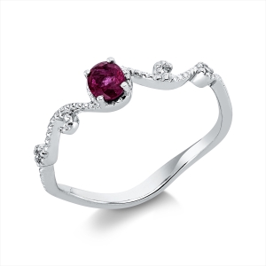 Ring 4er-Krappe 18 kt WG