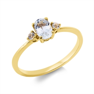 Ring 4er-Krappe 18 kt GG