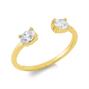 Ring 4er-Krappe 18 kt GG