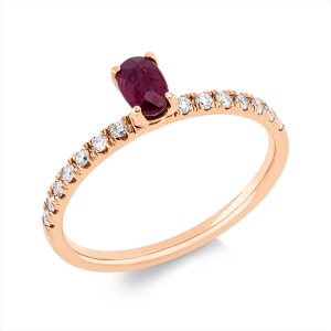 Ring 4er-Krappe 18 kt RG