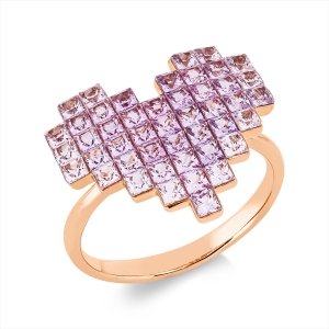 Ring 18 kt RG Herz