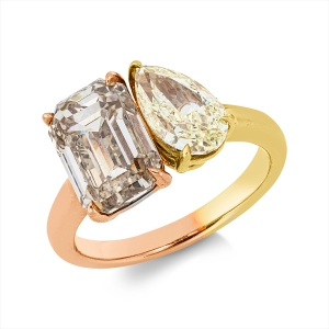 Ring 4er-Krappe 18 kt RG+GG, GIA6223241477