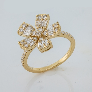 Ring 18 kt GG Blume