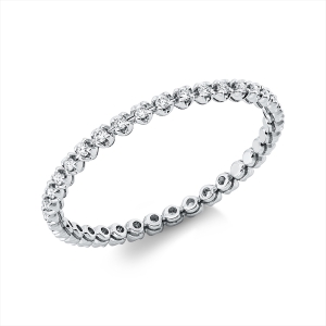 Infinity Memoire Ring  18kt Weißgold mit 0,18ct Diamanten