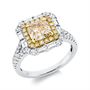 Ring 4er-Krappe 18 kt WG+GG, GIA 6191677160