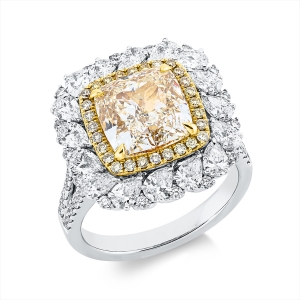 Ring 4er-Krappe 18 kt WG+GG, GIA 6292511218