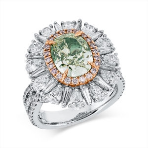 Ring 4er-Krappe 18 kt WG+RG, GIA 2354681346