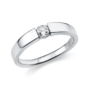 Solitaire Ring  18kt Gelbgold mit 0,20ct Diamanten